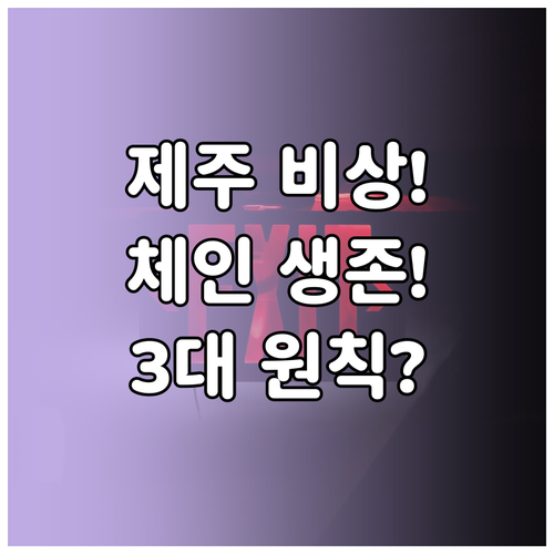 40km 서행 필수! 제주 스노우 체..