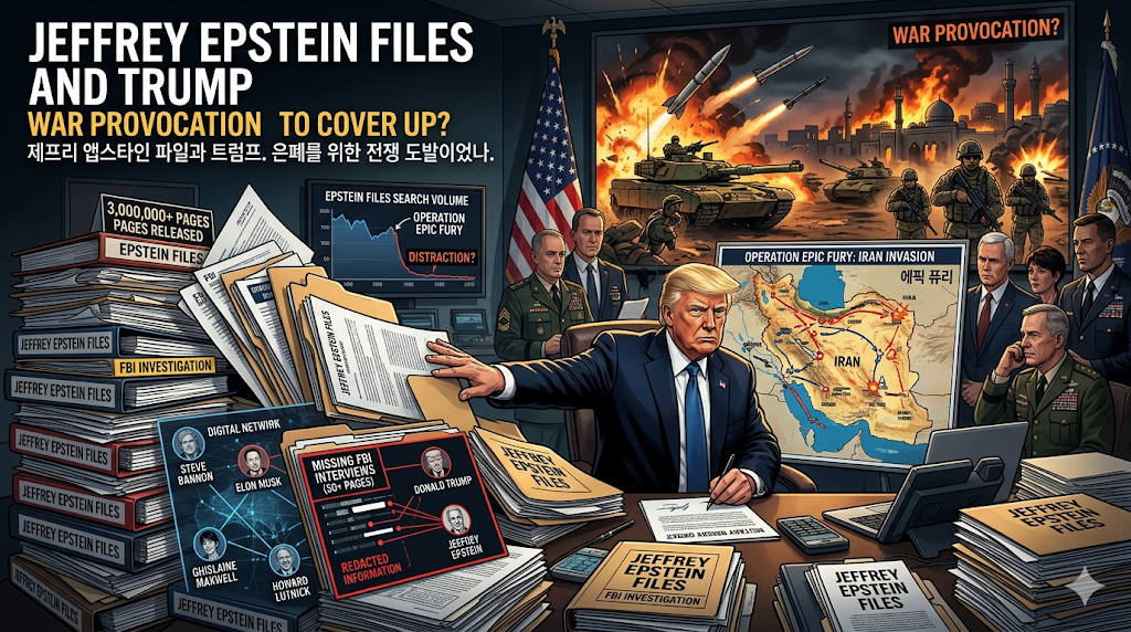 제프리 앱스타인 파일의 진실과 트럼프의 이란 침공 전쟁, 은폐를 위한 전쟁이었나