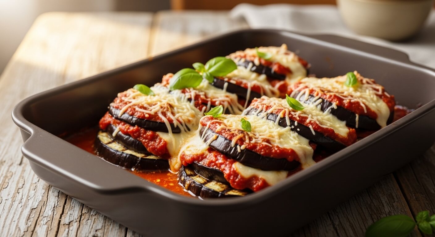 이탈리아가지: 소스와 오븐 요리를 위한 구조