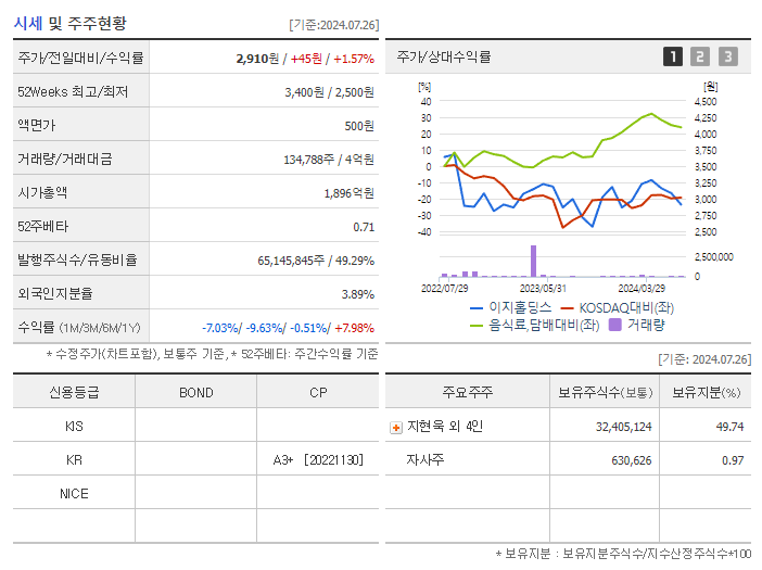 이지홀딩스_기업개요