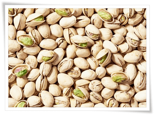 섬유질이 풍부한 피스타치오