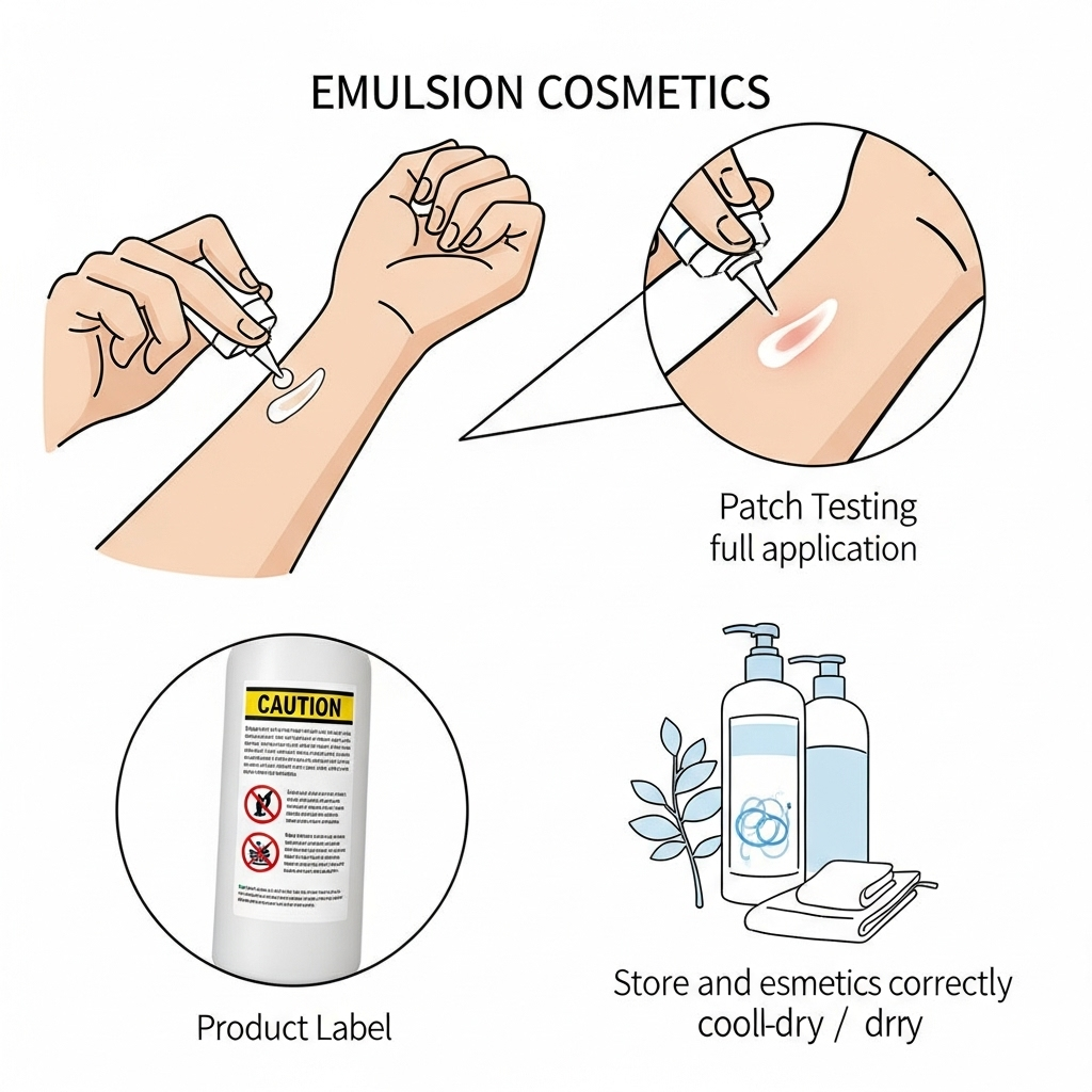 에멀전 제형 사용 시 주의사항