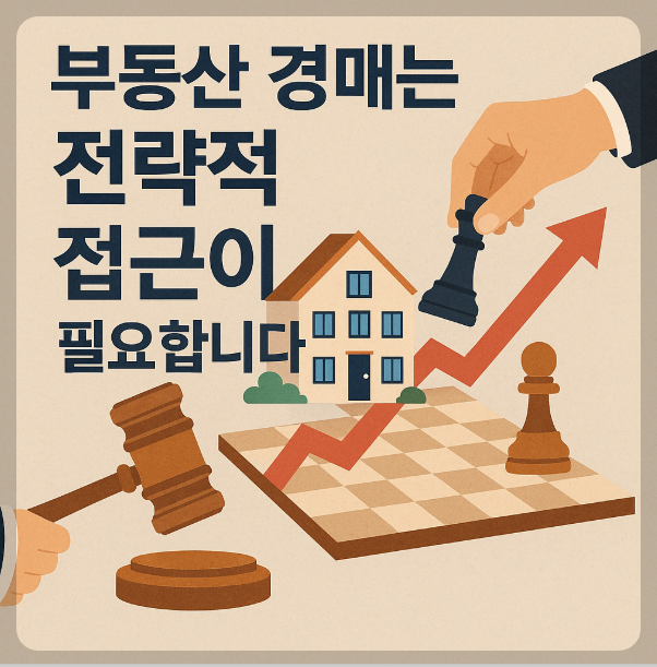 부동산 경매의 전략적 접근에 관련된 이미지