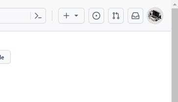 GitHub 프로필 우측상단 스크린샷