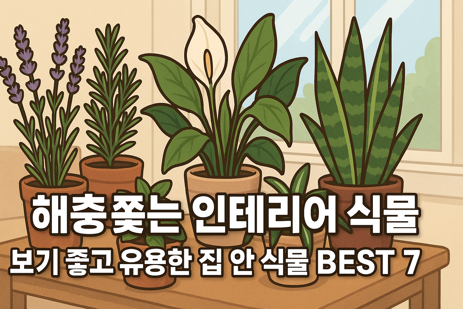 보기 좋고 해충도 쫓는, 집 안 식물 BEST 7