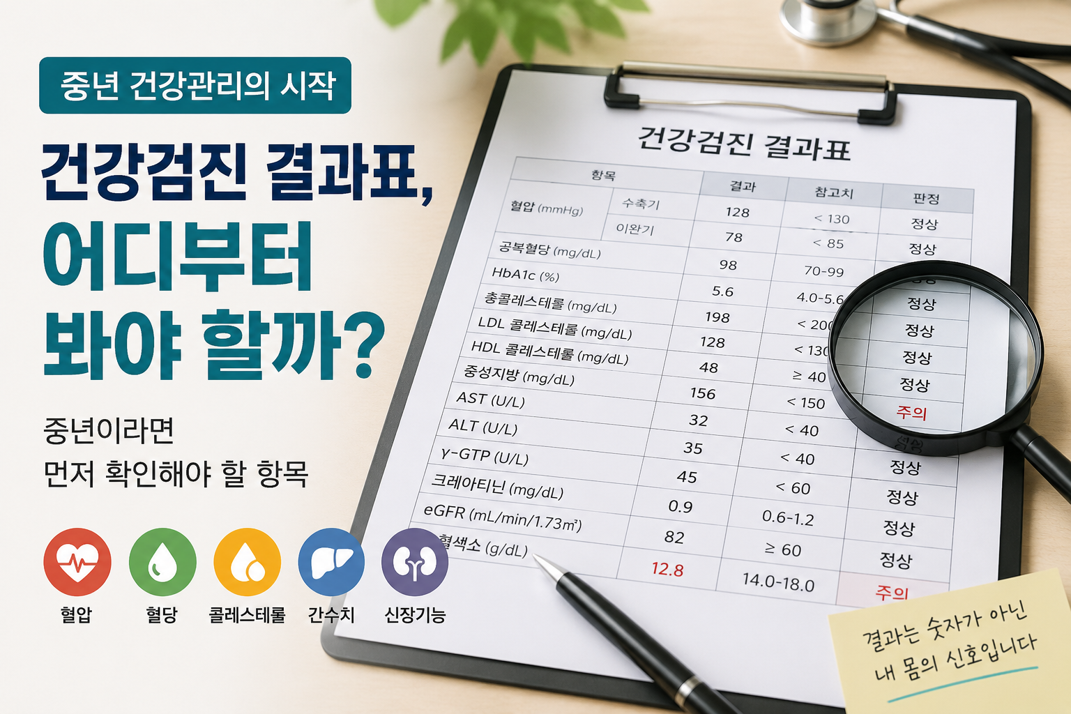 건강검진 결과표 보는 방법