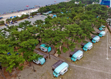 경주 감포 해변 캠핑장