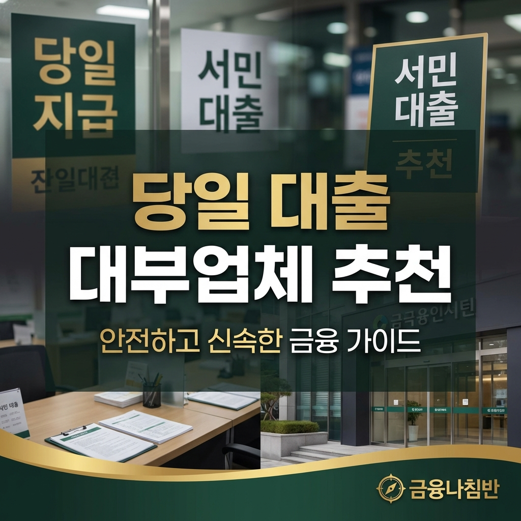 당일 대출 대부업체 추천 01