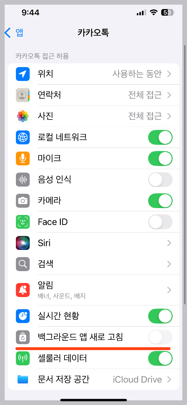 아이폰 어플 자동 업데이트 끄기 카카오톡 다운그레이드 카카오톡 숏폼끄기