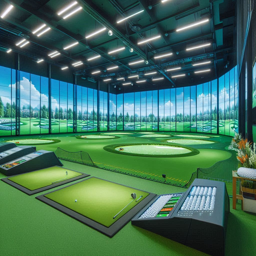 실내골프연습장 배경