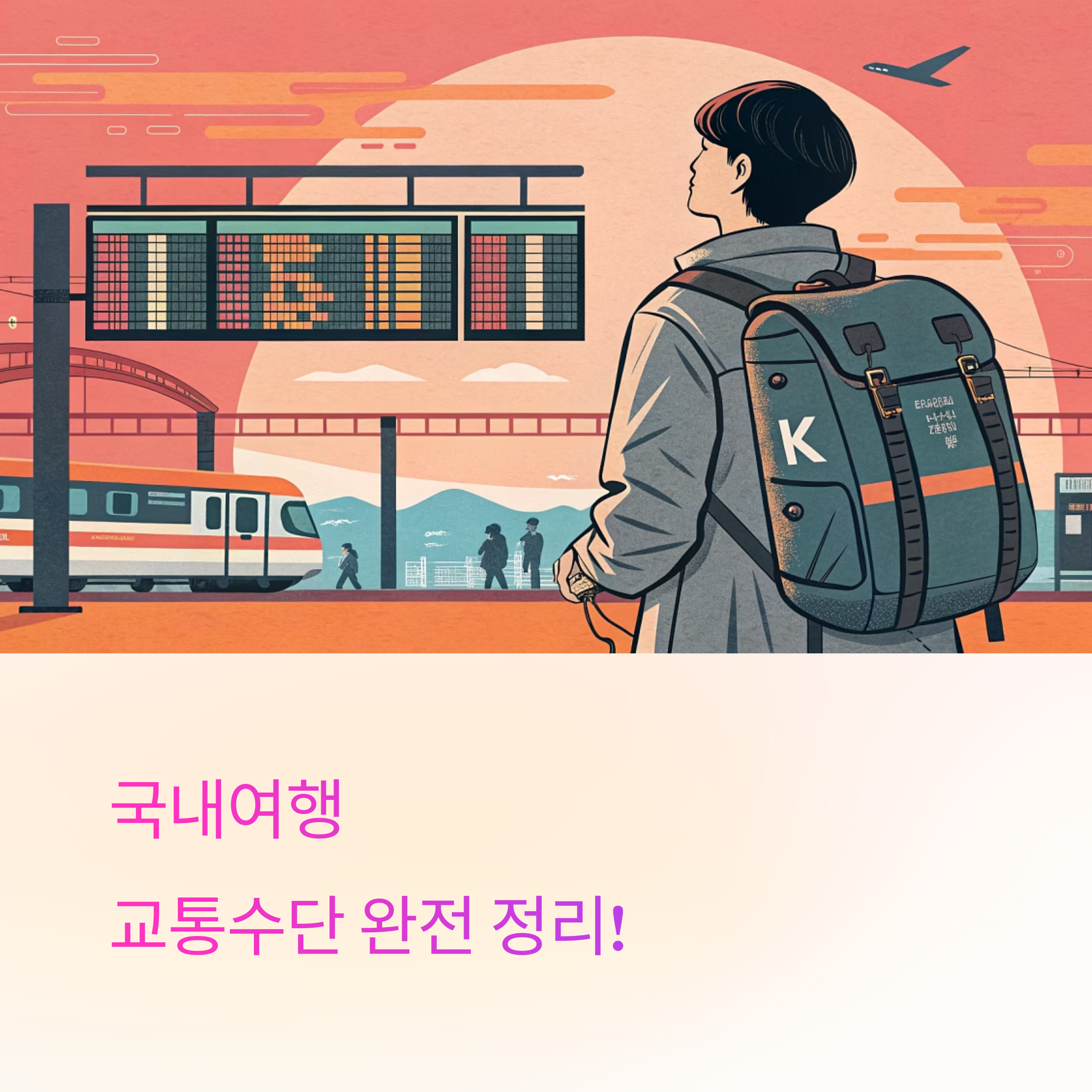 국내여행 교통수단별 장단점과 여행 스타일 완전 정리