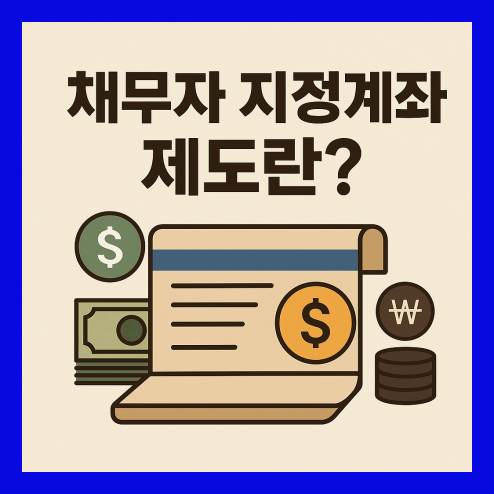 채무자 지정계좌제도란? 생계비 압류 방지 2025년 핵심 제도
