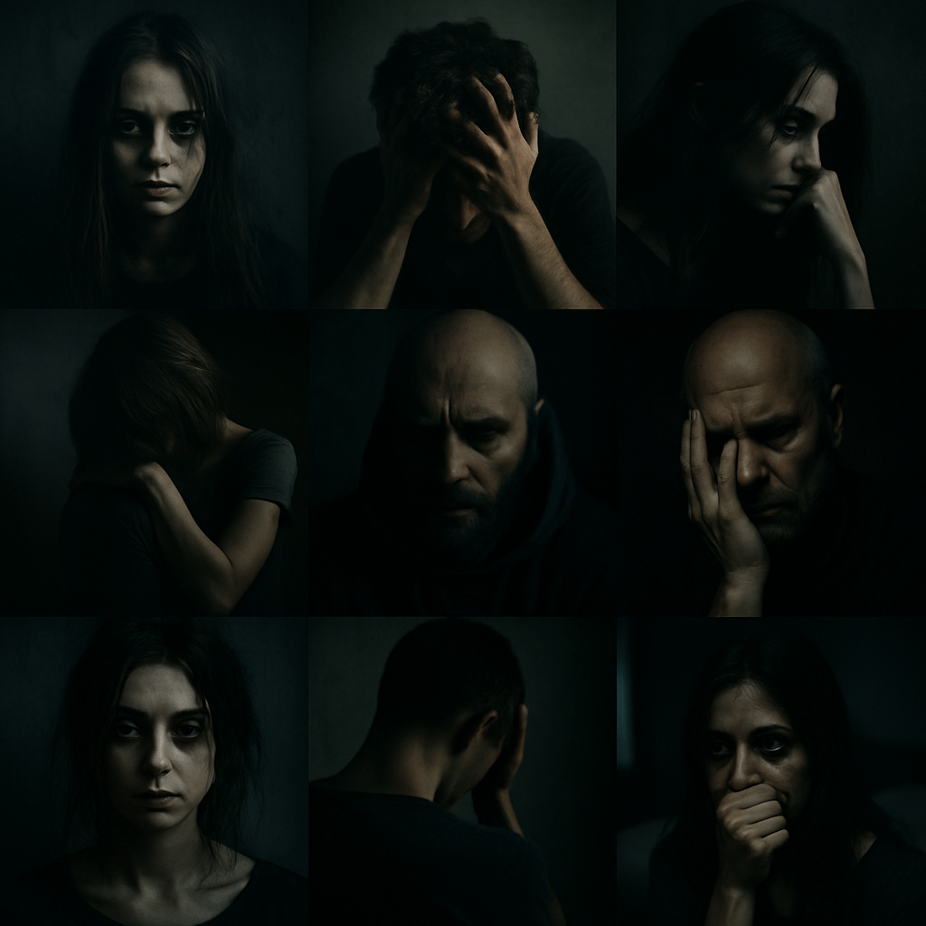 무례한 사람으로부터 상처 받고 고민하는 모습