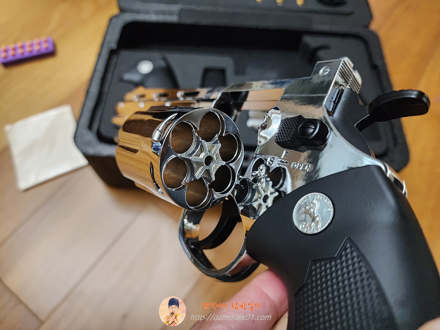 리볼버 메탈 탄피배출 너프건 스미스 & 웨슨 콜트 파이슨 권총, 롱