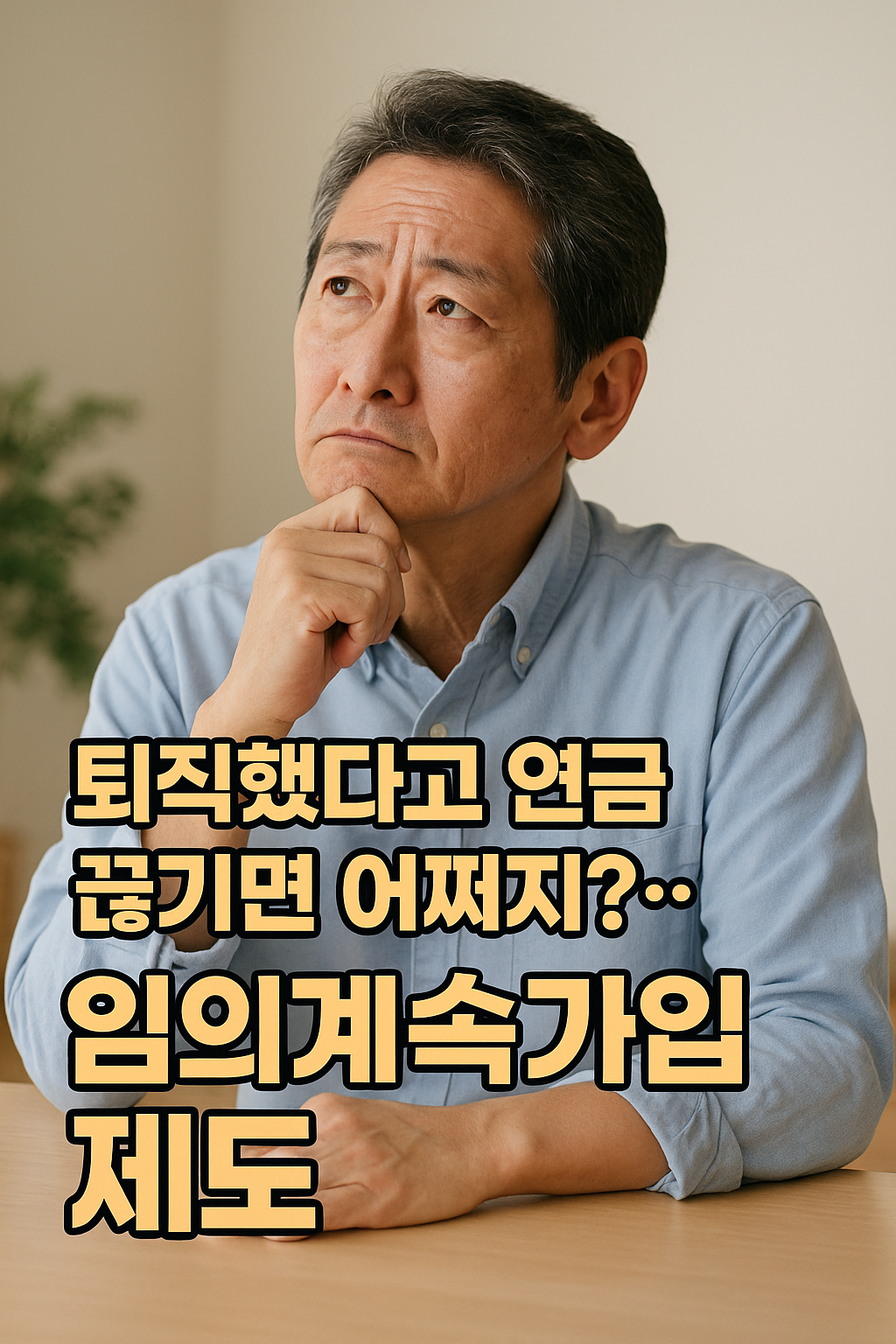 퇴직했다고 연금 끊기면 어쩌지?” 이럴 때 필요한 게 ‘임의계속가입제도’입니다!