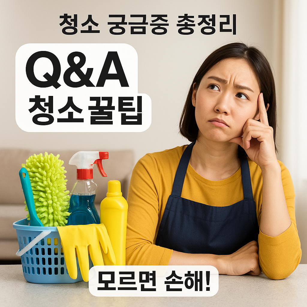 [6편] Q&amp;A 청소 궁금증 싹 풀기!