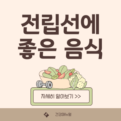 전립선에 좋은 음식 10가지 한눈에 보기