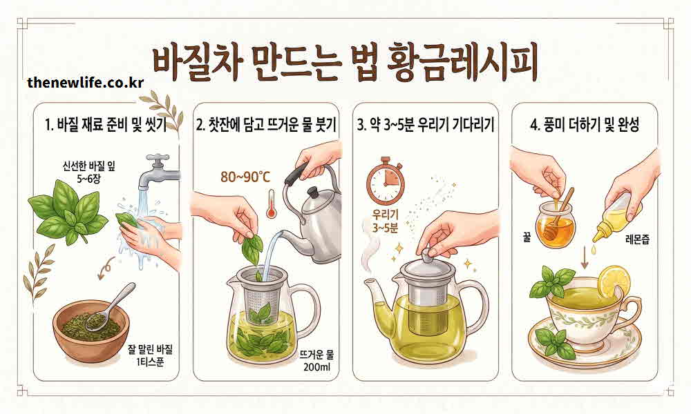 바질차 만드는 법