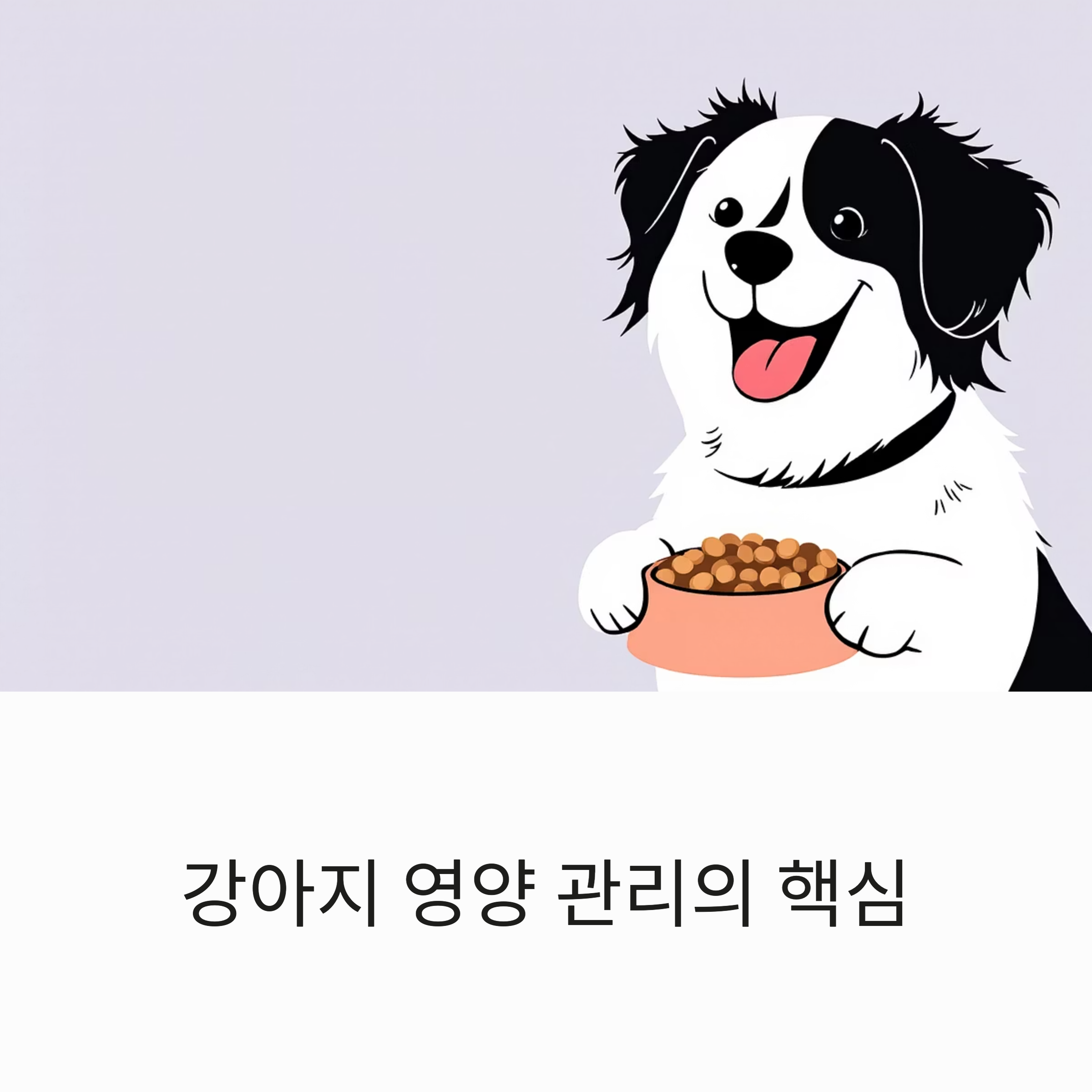 강아지 영양 관리 핵심