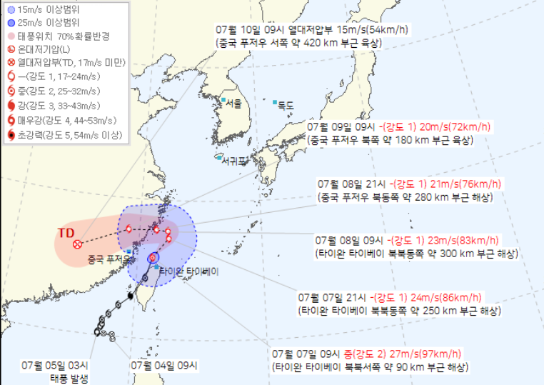 제4호 태풍 다나스