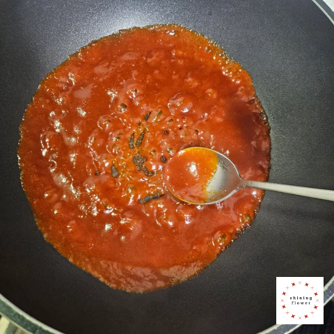 진미채무침-양념장 골고루 저어가며 끓이기