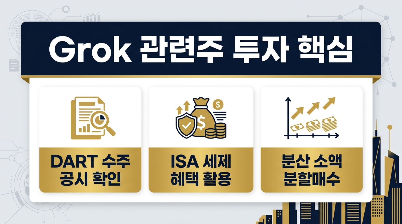 Grok 관련주 투자 DART 공시 ISA 분산매수 요약카드 2026년