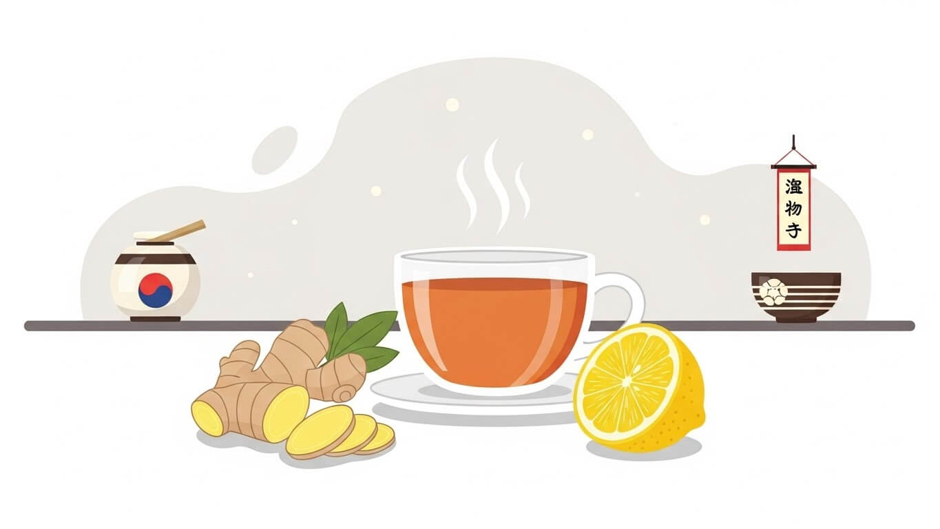 한국식 vs 일본식, 생강차 (한국식, 일본식, 차이점)