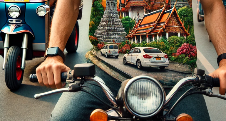 태국에서는 오토바이에 셔츠