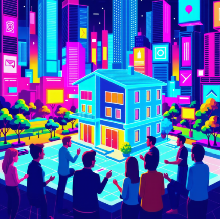 메타버스 내에서의 가상 부동산 구경