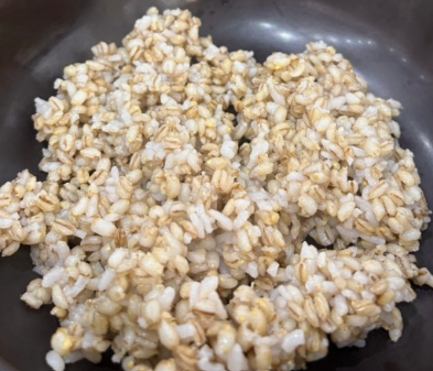 보리밥 지은 모습