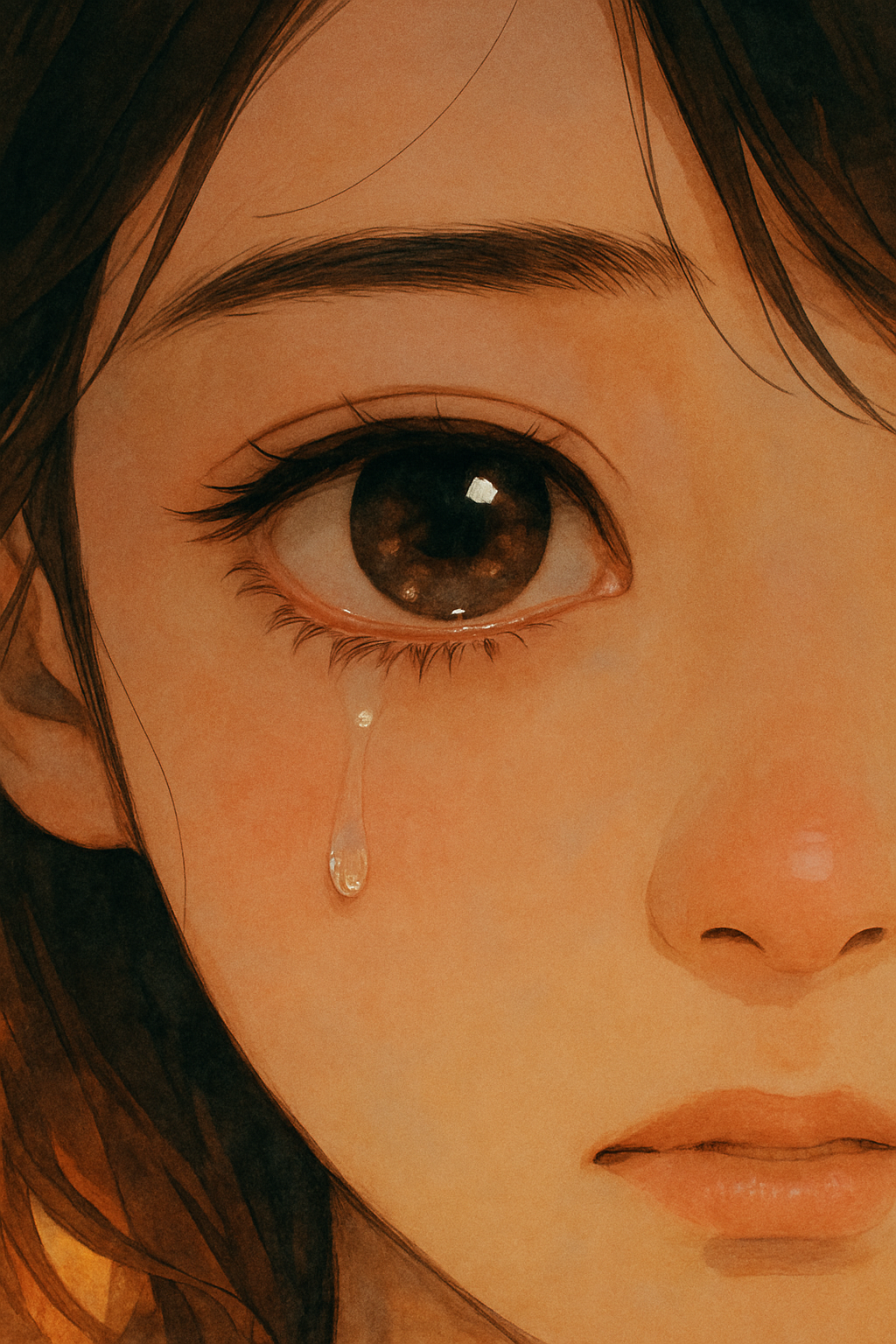 “피부를 보며 감정이 올라오는 순간”