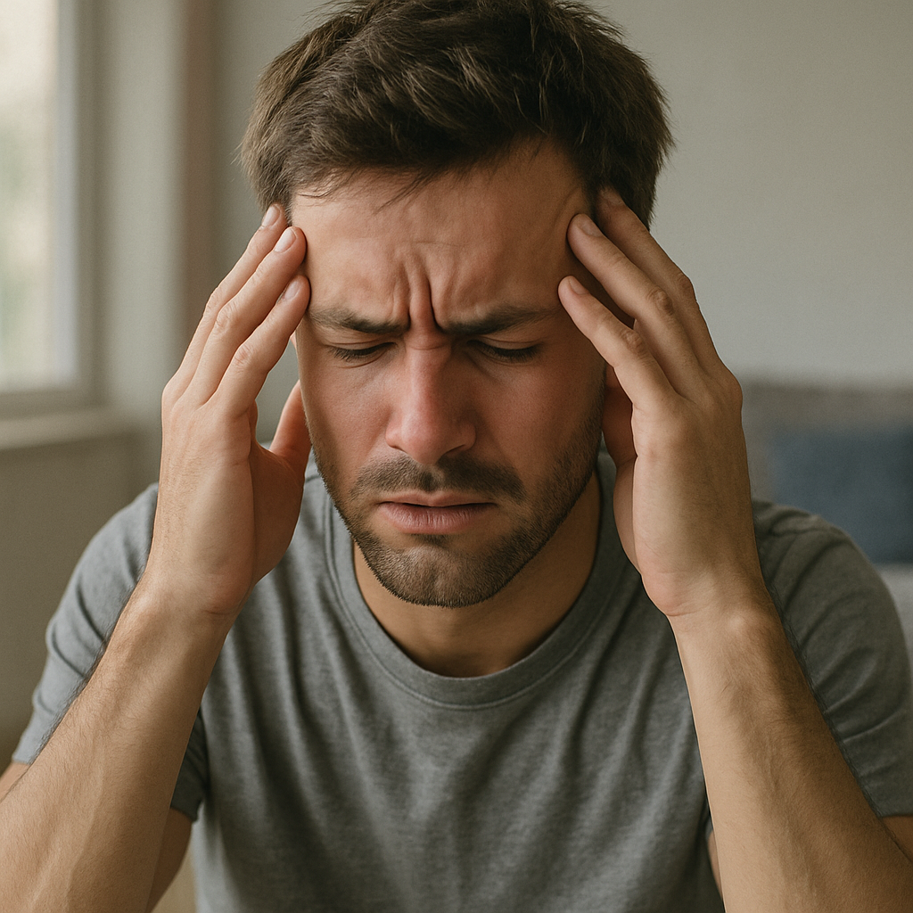 스트레스 받는 모습