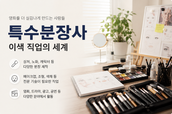 특수분장사 하는 일과 되는 법, 영화 속 괴물과 상처를 만드는 이색 직업