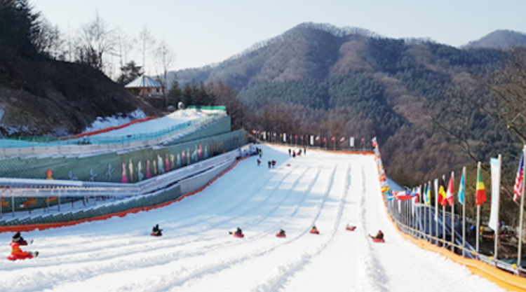 양주 눈꽃축제 눈썰매장