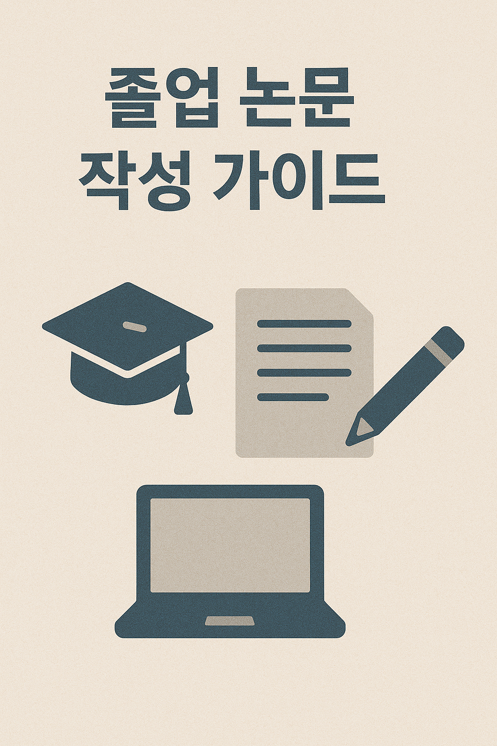졸업 논문 작성 가이드 일러스트