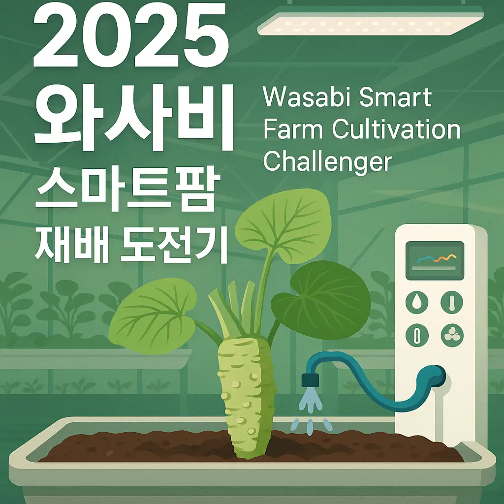      2025 와사비 스마트팜 재배 도전기 🌱추출물 효능·병해 관리 & Wasabi Fame 
  