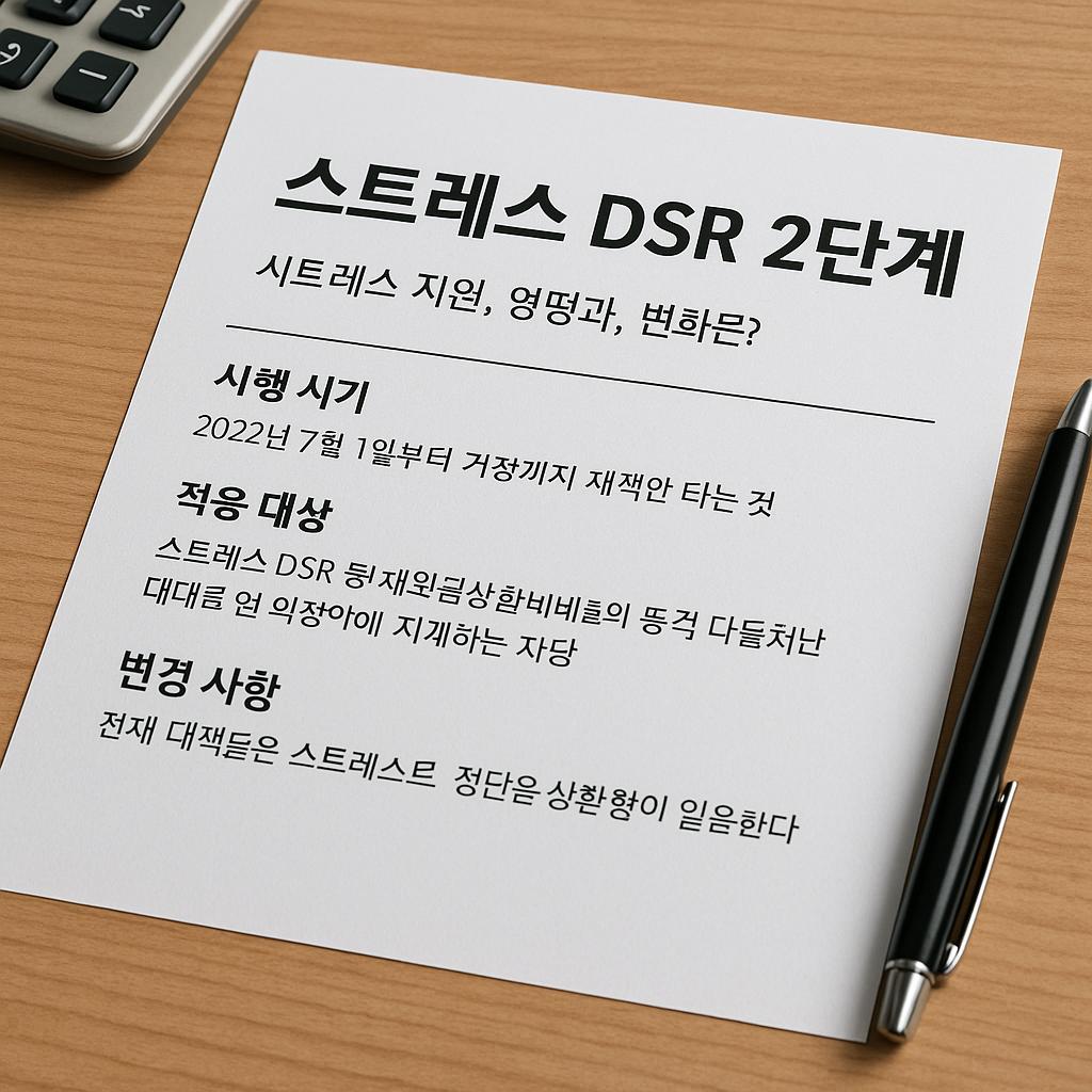 스트레스 dsr 2단계