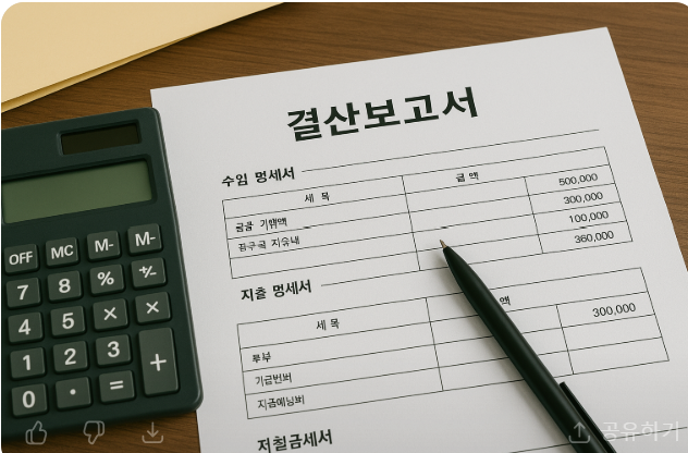 감면 신청 전 회계 정리는 필수입니다