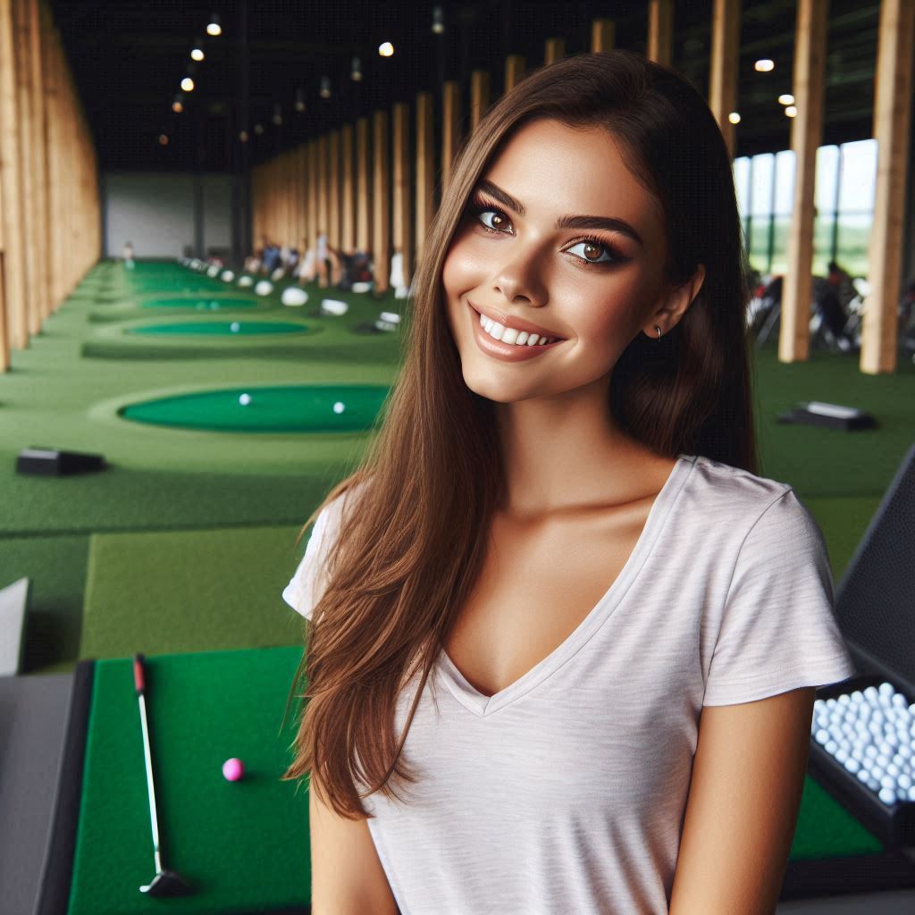 실내골프연습장 배경