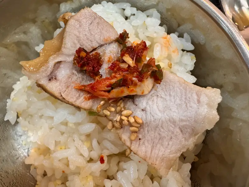 김포-은여울보쌈집-새우젓과보쌈