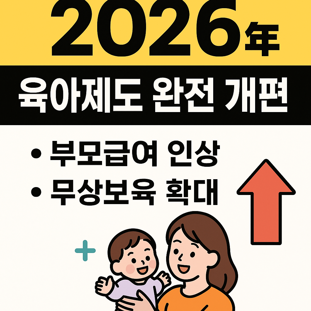 2026년 육아제도 변경사항 비교