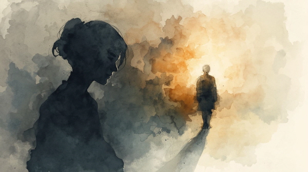 ESTP의 죄책감은 순간의 자유를 즐기는 성향 속에서 나타나는 그림자와 같습니다. 그만큼 이들은 자신의 행동이 만들어 낸 결과를 뒤늦게라도 진지하게 돌아보는 사람들입니다에 관한 그림입니다