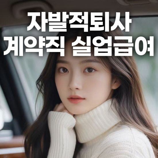 자발적퇴사 계약직 실업급여 신청