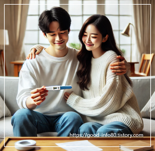 임테기 확인하는 연인