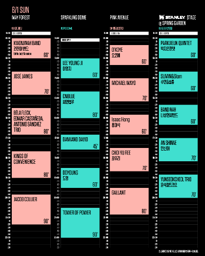 2025 서재페 라인업 타임테이블