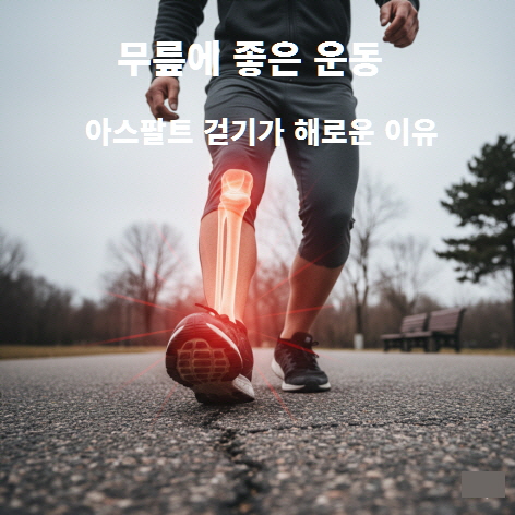 아스팔트 걷기로 인한 무릎 충격과 통증 위험