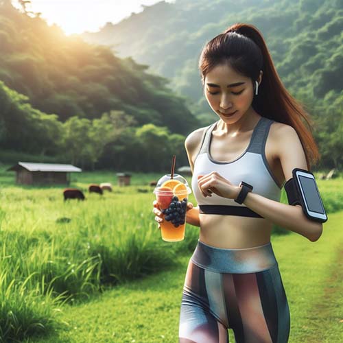 조깅하는-여성
