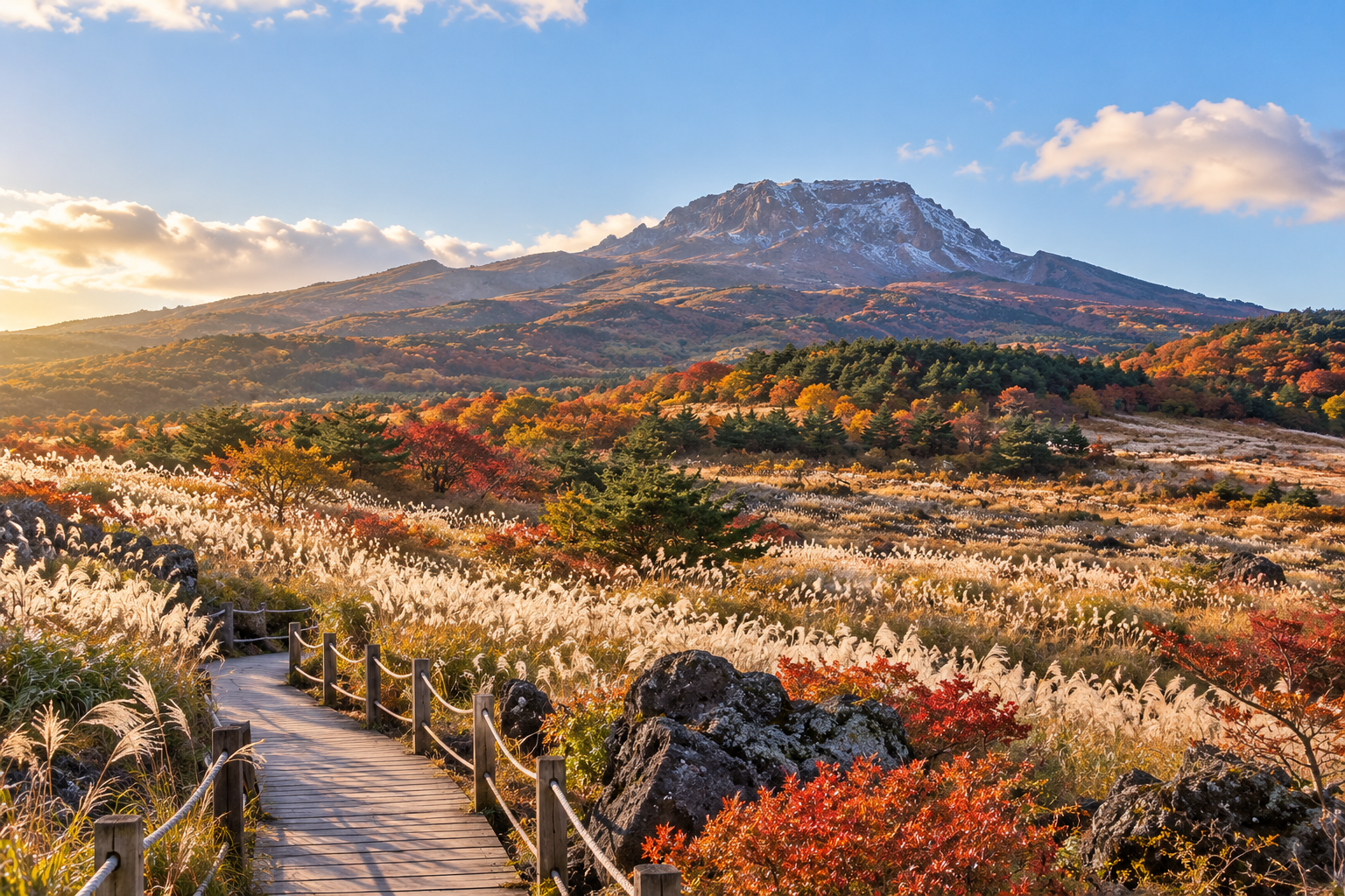 한라산의 가을 억새