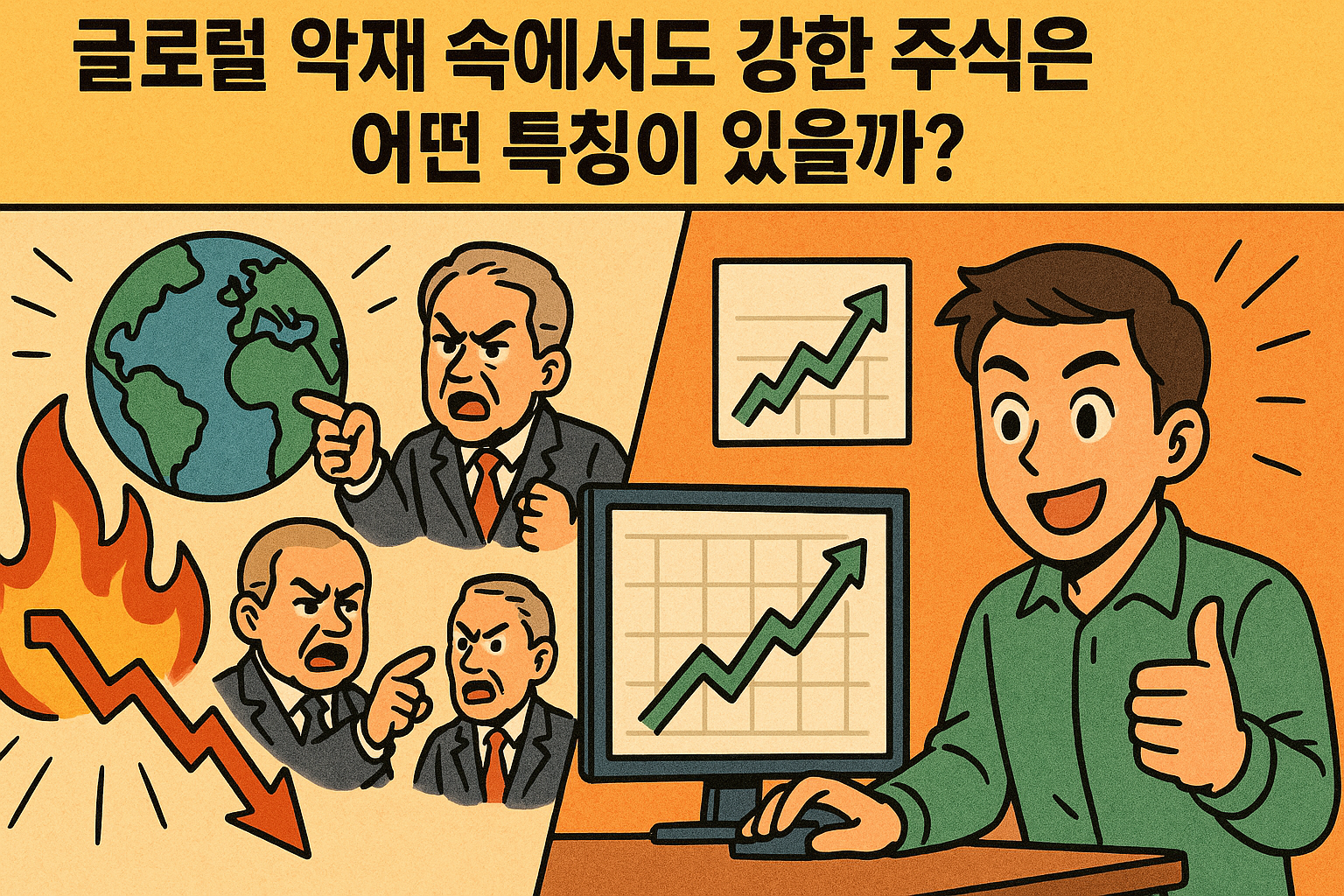 글로벌 악재 속에서도 강한 주식