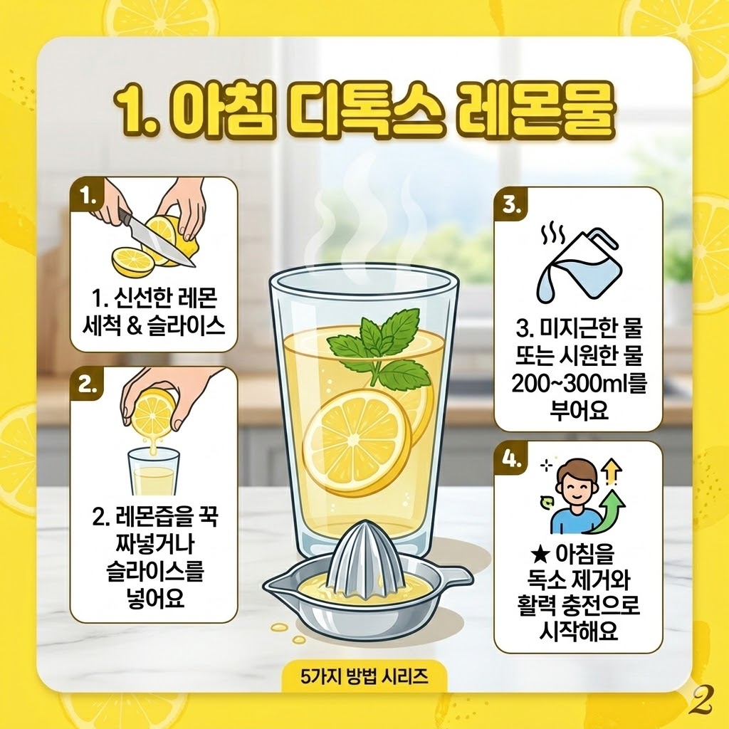 레몬즙 먹는법 5가지